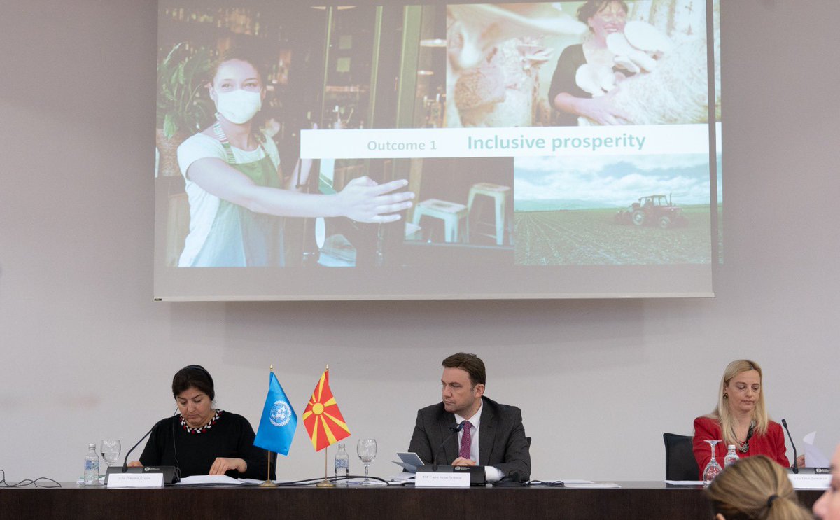 rossanadudziak's tweet photo. I am delighted the Joint Steering Committee endorsed the 2022 Joint Work Plan today. It is a major tool that makes the SDCF operational &amp; that emphasizes our focus on transparency, accountability and with a particular focus on results, for all people in North Macedonia #LNOB https://t.co/TBMhGVndQ3