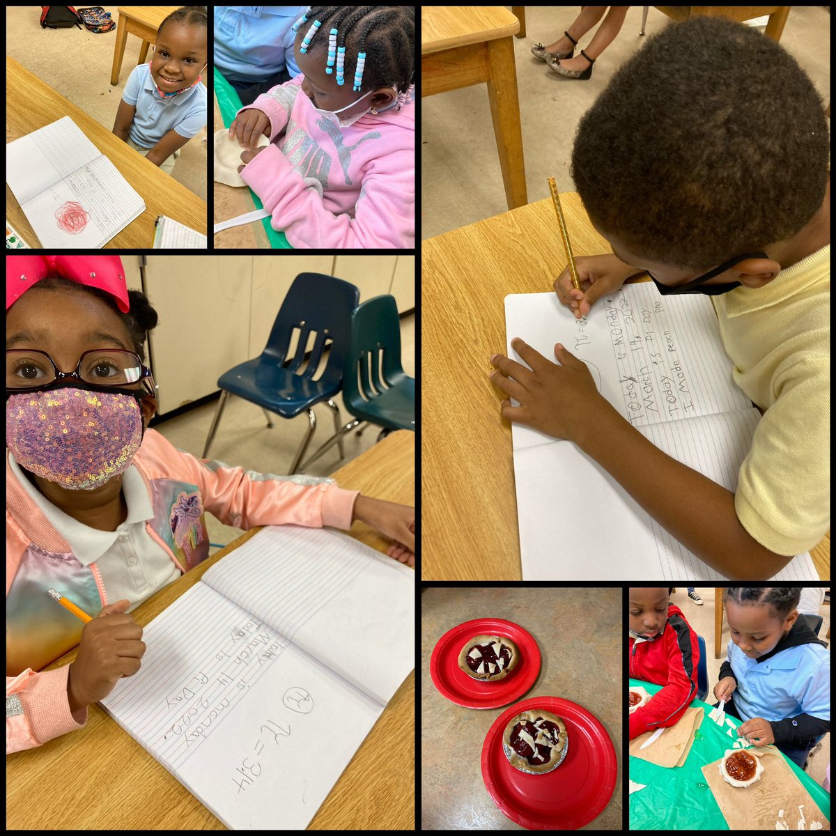 ElementaryWj's tweet photo. It’s been quite the week for our #BryanLions! We participated in the #Chess2Think Virtual Competition, baked up great math ideas on #PiDay, sorted/graphed Lucky Charms for #StPattysDay, and created healthy sweet treats with our #TALENTS students. #LearningIsFun 🦁 https://t.co/0tnUGxg2mT