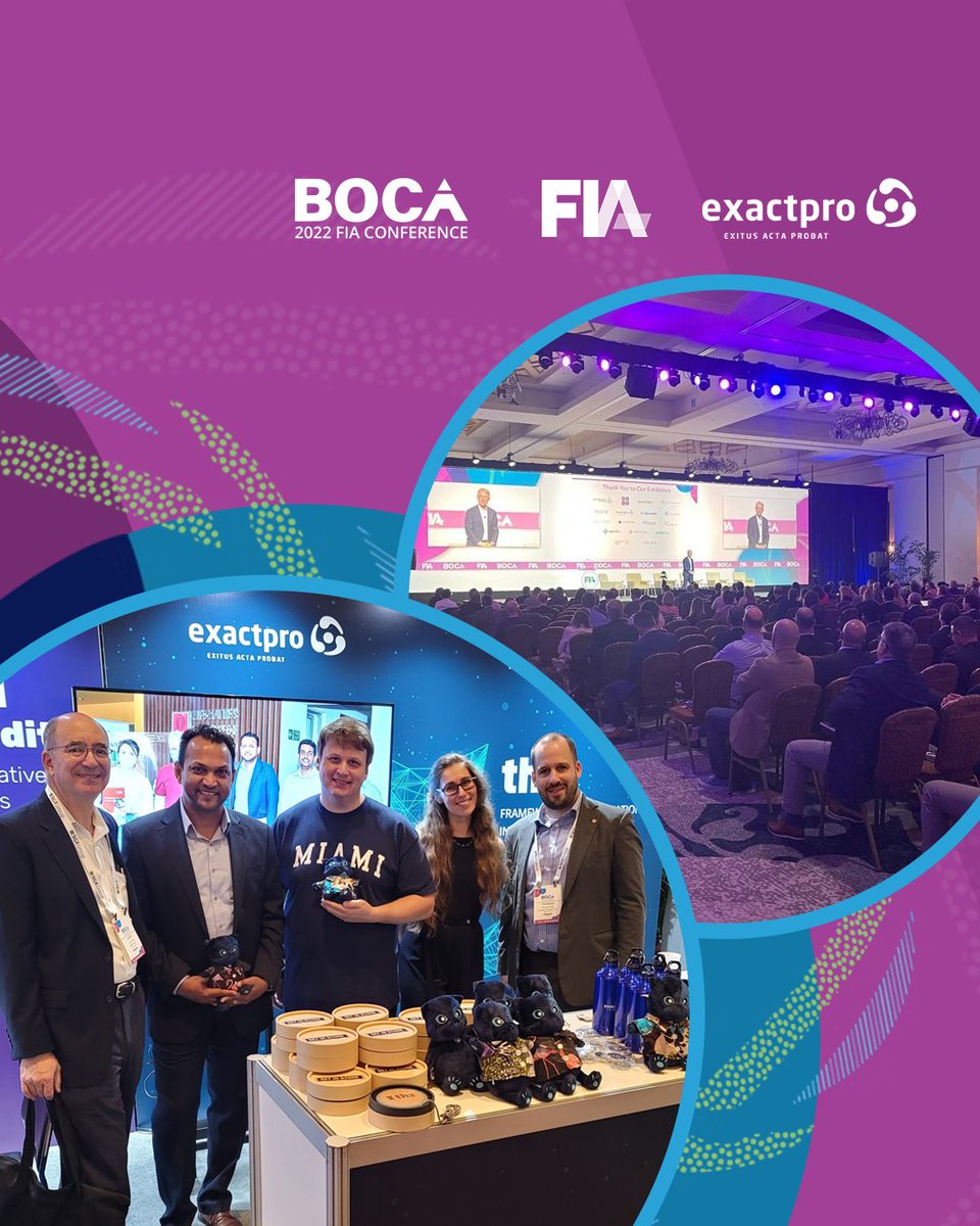 exactpro's tweet photo. We thank @FIAconnect for the well-organised #FIABoca conference &amp; the chance for the global cleared derivatives community to reconnect. Thanks to everyone who came by the @exactpro booth to discuss #automation in testing. More: https://t.co/GRR2bRzqi0
#FIA #BOCA #th2net #fintech https://t.co/tLVuLobOkX