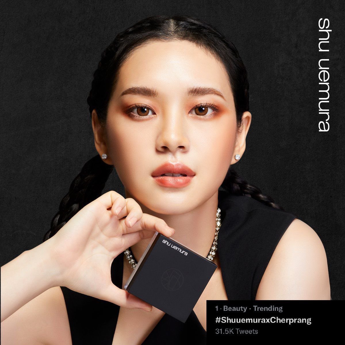 พรุ่งนี้ปังกว่ารึเปล่าไม่รู้ แต่วันนี้ต้องแสนสวยยยย 🧡🐱💄🔥🧨⛩️
 #Shuuemuraxcherprang #CherprangBNK48