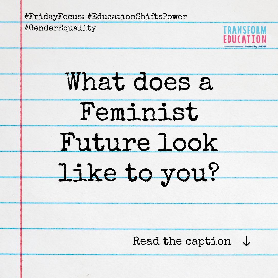 edu_transformer's tweet photo. While we are dreaming, we are also working to ensure the reality.

A feminist future for us is inclusive, accessible, affordable, safe, unlimited, big, bold, full of love, and the ability to be.

What does a #feministfuture look like to you?

 #EducationShiftsPower https://t.co/3SauI3nPtk