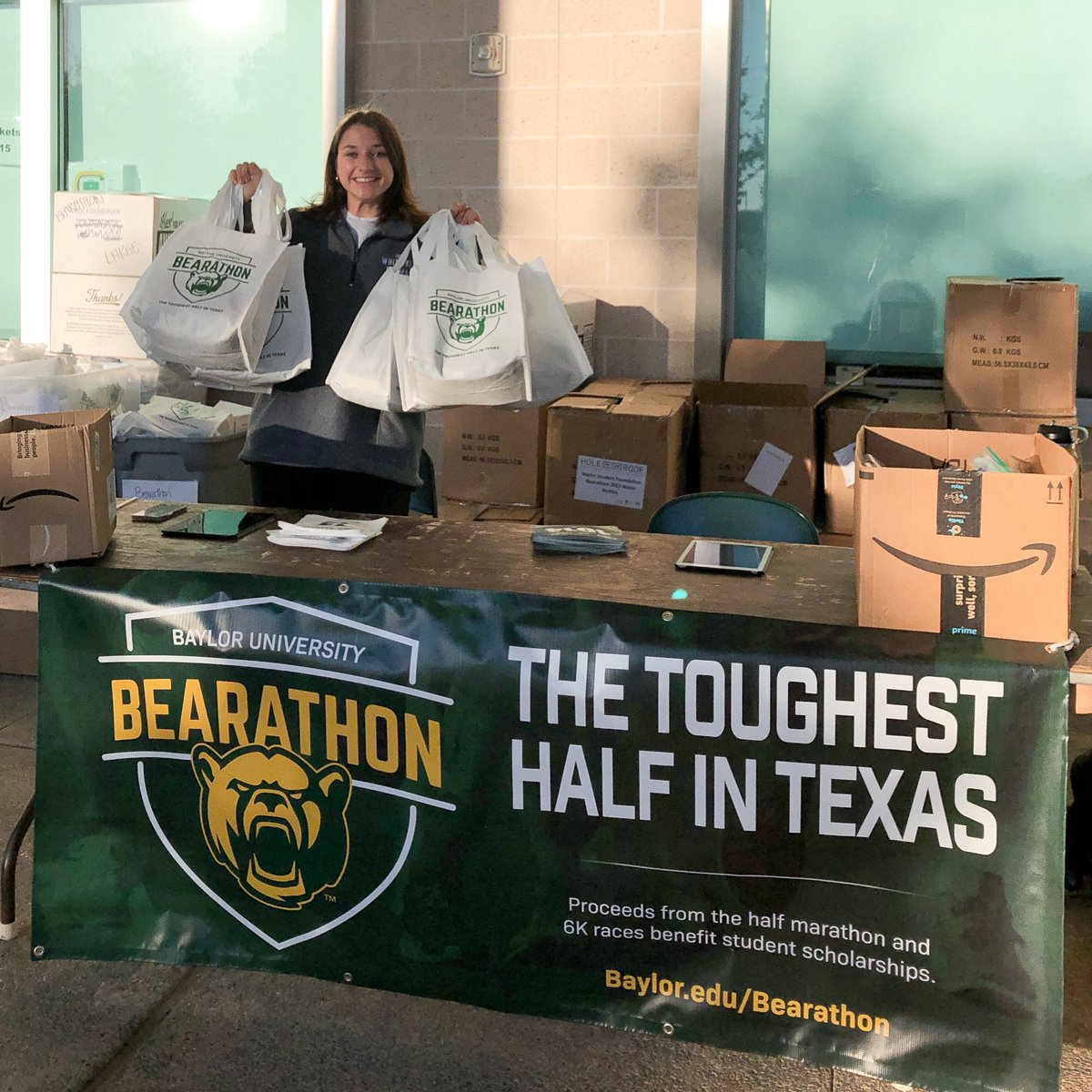 TheBearathon's tweet photo. Packet pick-up @ McLane Stadium Ticket Office, 8am - 8pm. Come say “hi”!!! https://t.co/gNULDp2cAq