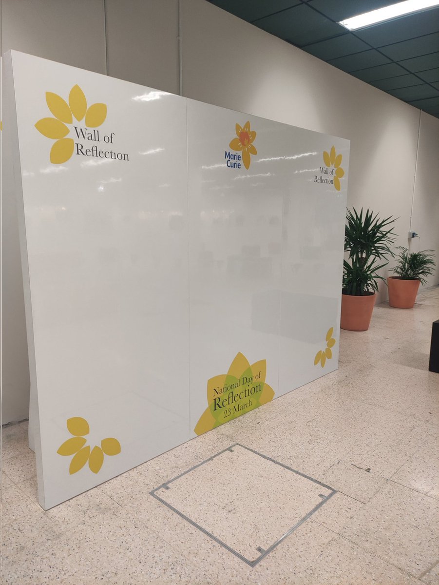 6 days to go &amp; <a href="/MarieCurieNI/">Marie Curie NI</a> #DayofReflection is starting to take shape at <a href="/belfastcc/">Belfast City Council</a> <a href="/2RoyalAvenue/">2 Royal Avenue</a> 

Drop in and add your loved ones memory to the Wall of Reflection 💛