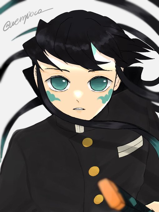 ㍣さんがTwitterに投稿した時透無一郎(鬼滅の刃)のイラスト。