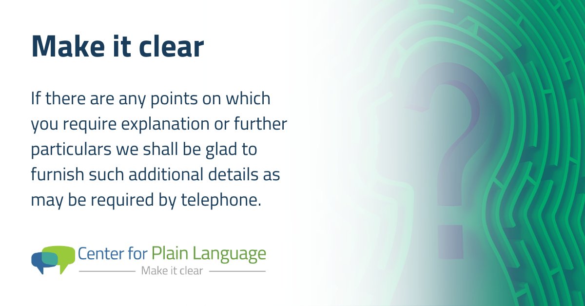 Center for Plain Language tweet media