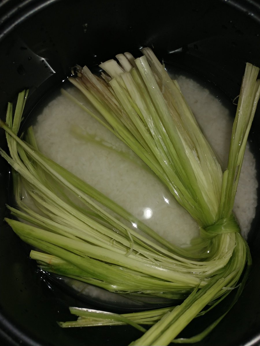 was a bit lazy for dinner as too many snacking since last night so I thought just cook a rice with #lemongrass I just picked from #garden for later midnight *lol
it's 9PM (GMT+7) already

#cuisine #foodies #Cooking #IndonesianSpices #IndonesianCooking #IndonesianCuisine