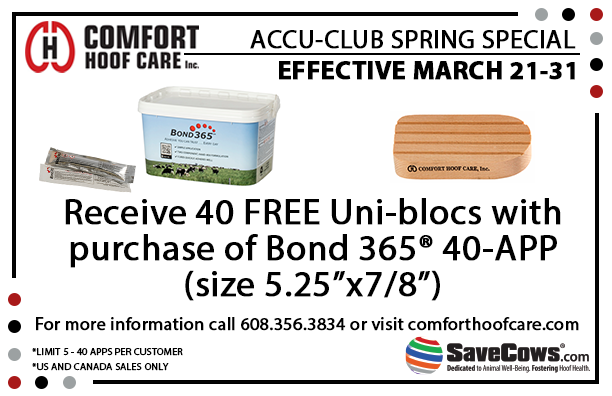 SaveCowsNetwork's tweet image. ACCU-CLUB SPRING SPECIAL- MARCH 21-31 #Bond365 #SaveCowsNetwork