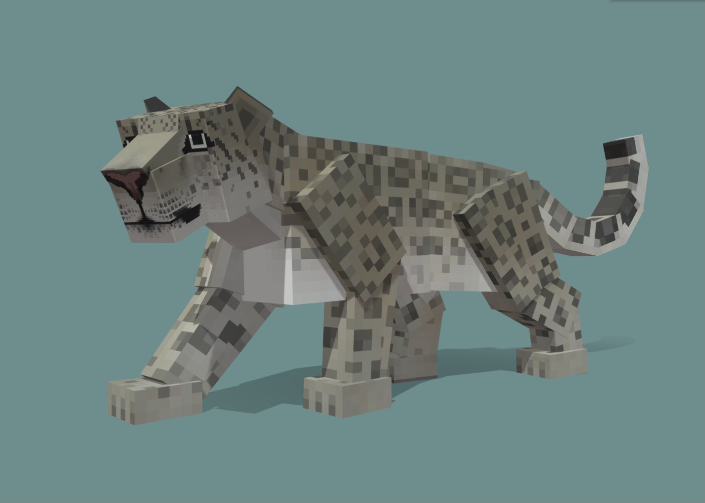 Minecraft Snow Leopard