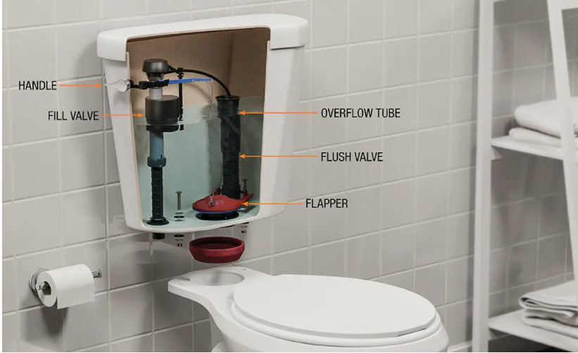If you have a leak or something is not working properly in your toilet, it's always helpful to know what the inside parts are called.  We are here to help! 
Give us a call anytime ☎️ 281-562-7565