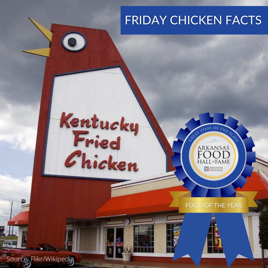 YourARHeritage's tweet photo. Finger-lickin’ good: A KFC restaurant in Marietta, Georgia known as Big Chicken, is often used as a navigational aid for military pilots.  #authenticarkansas #ArkFoodHOF https://t.co/Dq5mIYUt0G