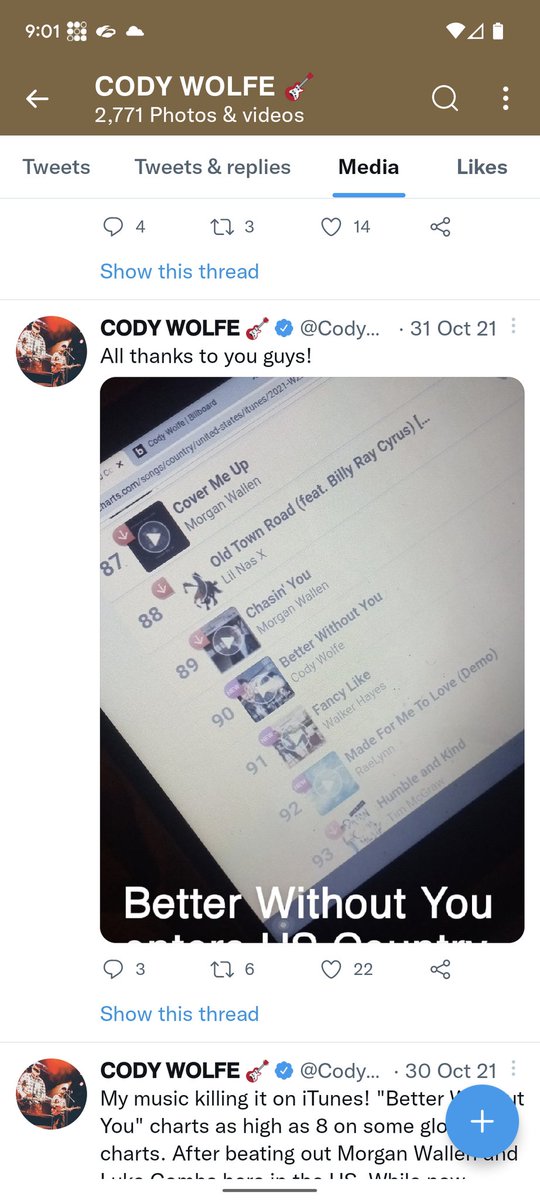 pudding_where's tweet image. It's actually number 90, and it allegedly entered the top 6 months ago.