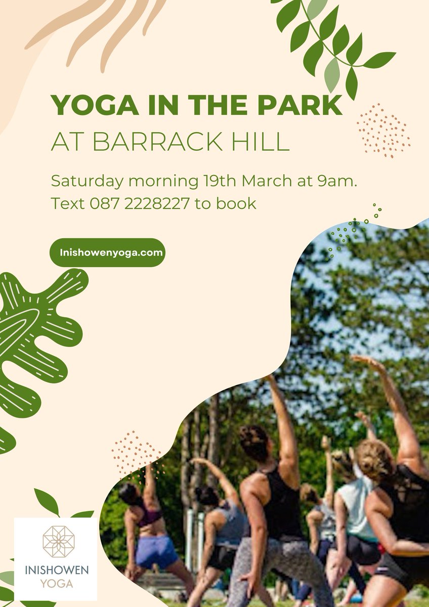 HotYogaStudio's tweet photo. Yoga in the park tomorrow at 9am 💚🌳 #carndonagh #inishowen #yoga https://t.co/GpjVoH7sRG