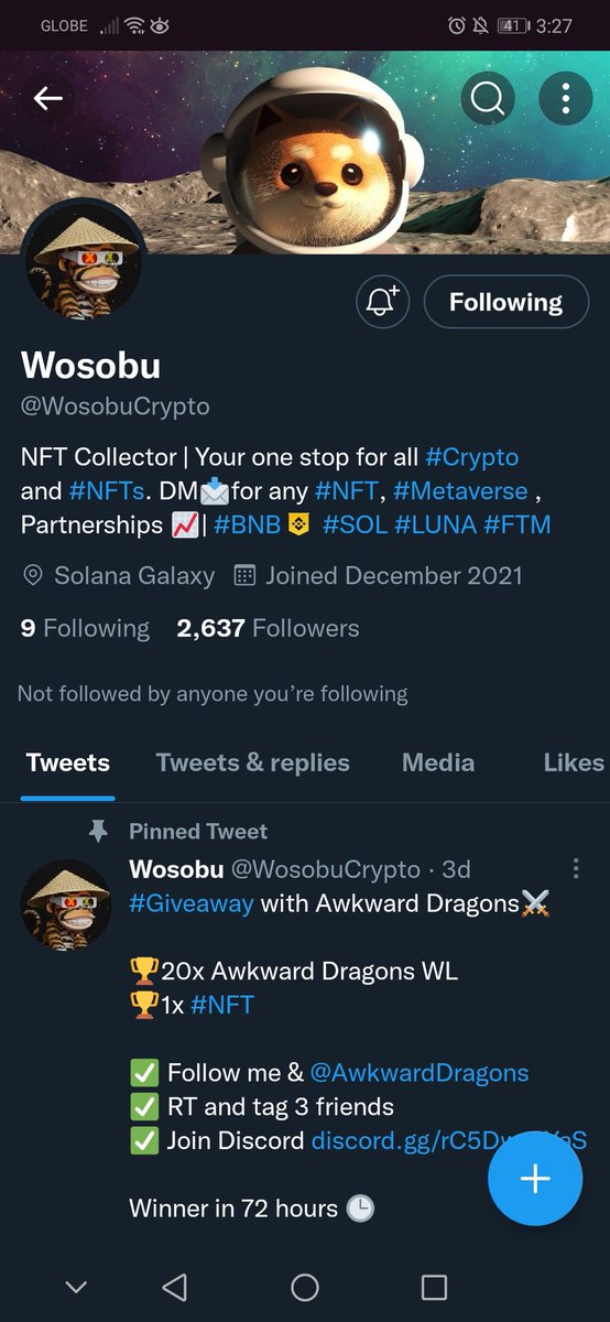 bigwins_____'s tweet photo. @christaline_ @AwkwardDragons @WosobuCrypto done! 🍀 https://t.co/OC3SgPkEyC
