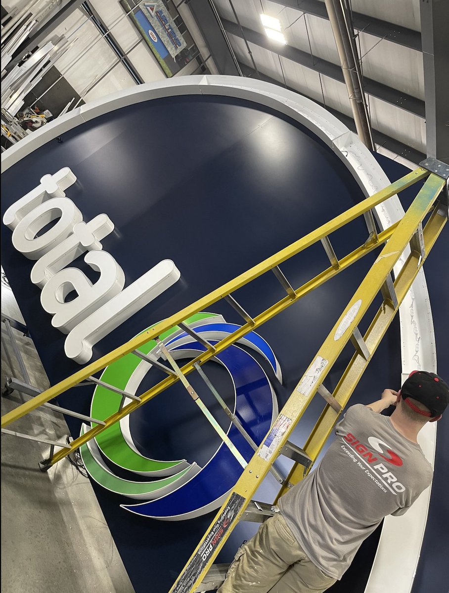 We're already halfway there *Spongebob voice*

Our signage is coming along at the <a href="/TotalMtgArena/">Total Mortgage Arena</a> 🙌