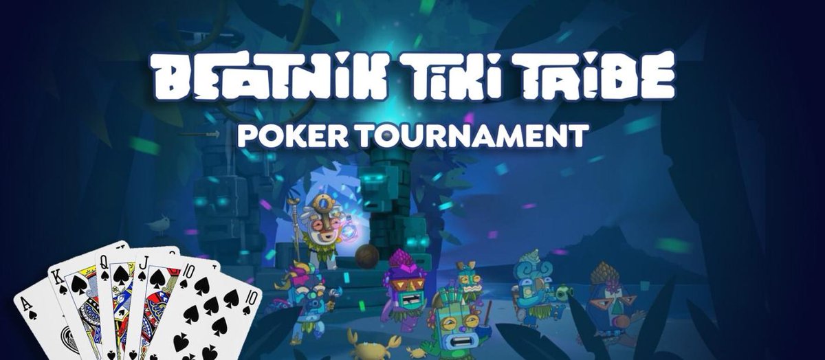 ♠️♣️♥️♦️ We've teamed up with a bunch of our friends to organise a Poker Tournament THIS SUNDAY! ♦️♥️♣️♠️

@alphabettyNFT
<a href="/broadcastersNFT/">Broadcasters 📺</a>
<a href="/CryptoLibreNFTs/">CryptoLibreNFTs</a> 
<a href="/Qubitsontheice/">Qubits On The Ice</a>  

Have all donated prizes!

Join the discord for more info discord.gg/tikis