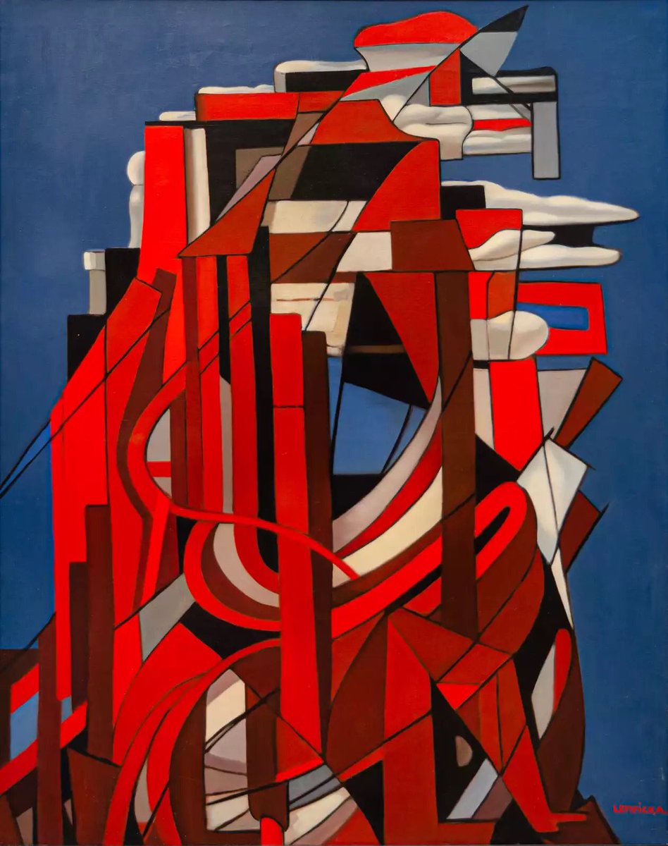 •
#TamaraDeLempicka
• 
Abstract composition in 
red and blue II, 1953 
•
#oiloncanvas 
•