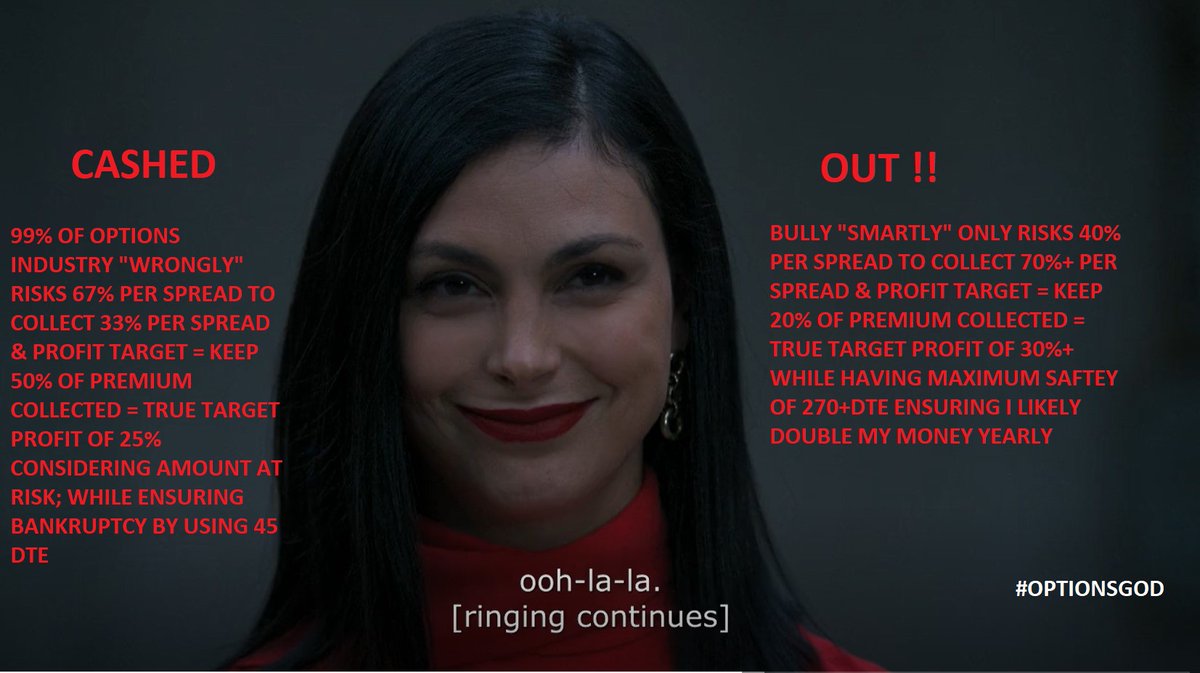 Fredbenz0's tweet image. $NKE #CASHEDOUT ➡️03/18

2ND WIN HERE IN LAST 9 DAYS 
#COMPOUNDPROFITS

BULLY COLLECTS 70%, KEEPS 20%, PROFITS 30% PER TRADE

INDUSTRY COLLECTS 1/3RD, KEEPS 50%, MAKES 25% 

427-22 SINCE 01/01/21

% OF PREM COLLECTED=75%

DYS IN TRADE=7

DYS LEFT=308

DYS TILL EXPIRY AT START=315