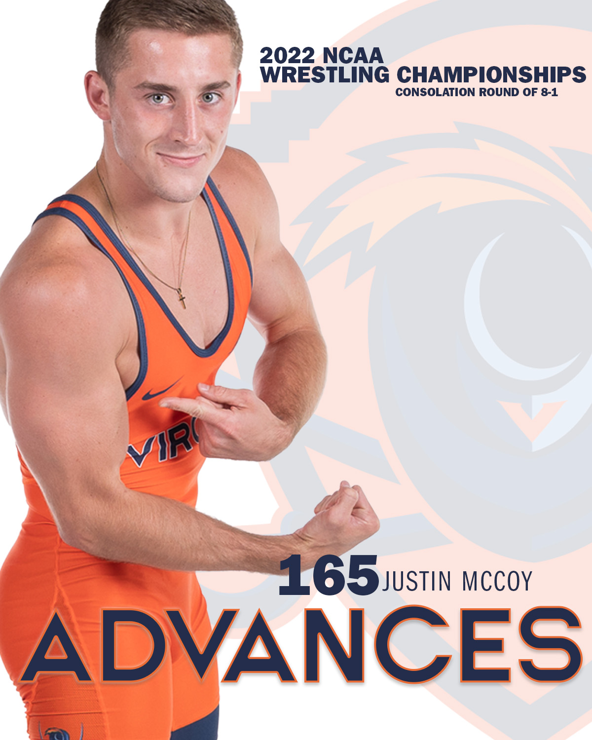 Virginia Wrestling on Twitter "165 R81 Justin McCoy advances to the