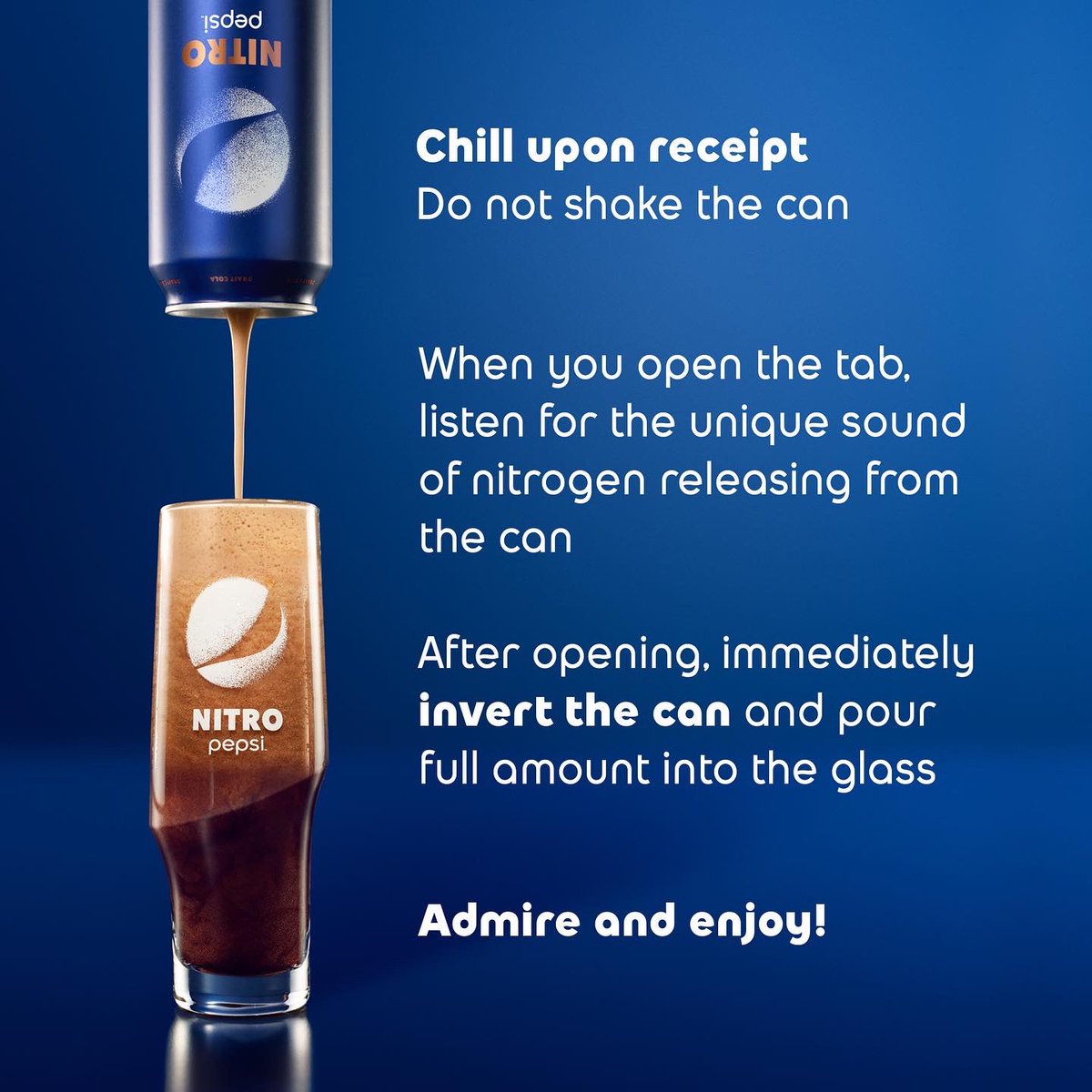 pepsicorbin's tweet photo. Pepsi Nitro! Regular and Vanilla now available at your favorite store.  #NitroPepsi https://t.co/dbikAZPdAo