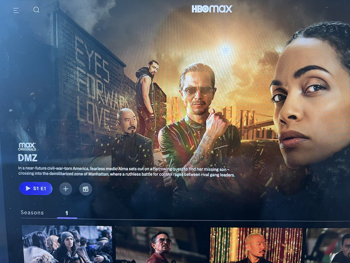 DREAMersRoadmap's tweet photo. We are ready to watch our beloved @rosariodawson on episode 1 of #DMZ on @hbomax 🍿🥤🔥 https://t.co/ZZ29ZPSP1e