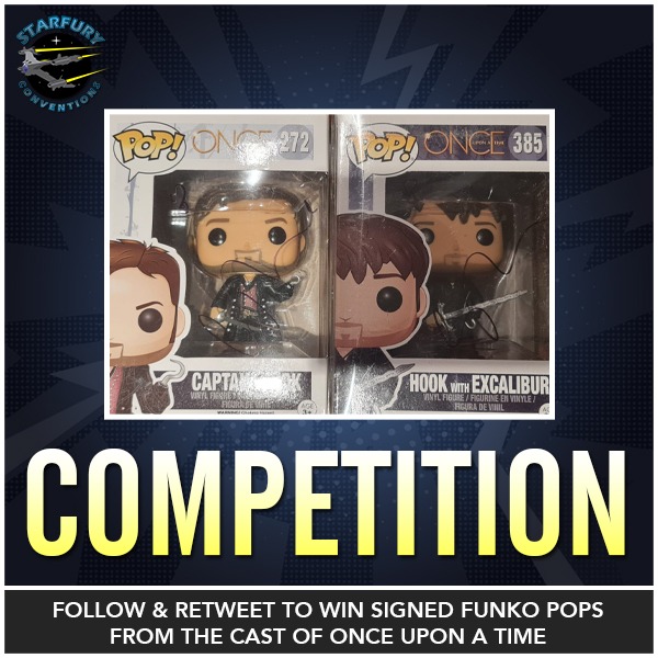 Competition Time! To celebrate our next convention for fans of Once Upon A Time, Enchanted 4, we're giving away 2 <a href="/OriginalFunko/">Funko</a> of Killian Hook, both signed by <a href="/colinodonoghue1/">Colin o'donoghue</a>

For a chance to win, simply follow us and retweet this post!

A winner will be chosen at 4pm tomorrow