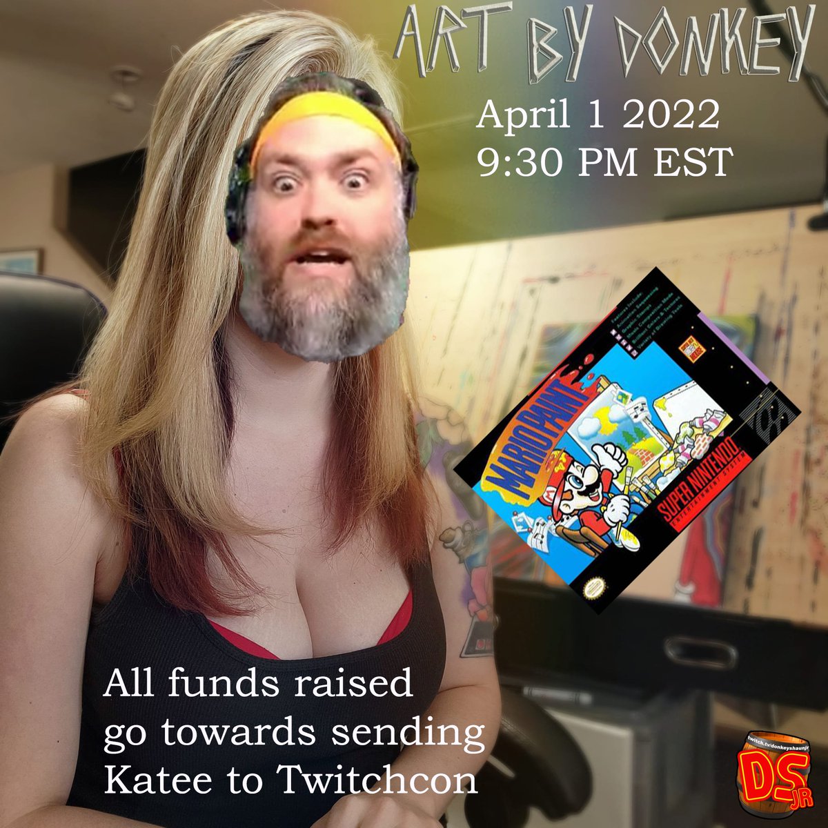 Been waiting to post this but ANNOUNCEMENT April 1, 2022 I am cosplaying the best art streamer on Twitch, <a href="/KateeBear702/">Kateebear ➡️ No cons till 2026</a> any funds raised I'm sending her so she can go to Twitch con, or blow it on Among Us in game items! #weareteamxo #twitch #tsan #teamb42