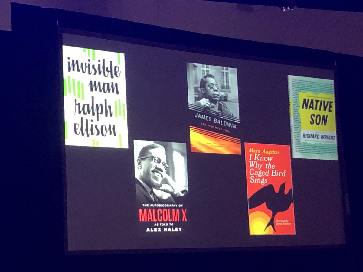JackieLongo7's tweet photo. @k_shelton the power of having students represented by the authors of the books used in class #CUE22 https://t.co/KcWm7wpHkQ