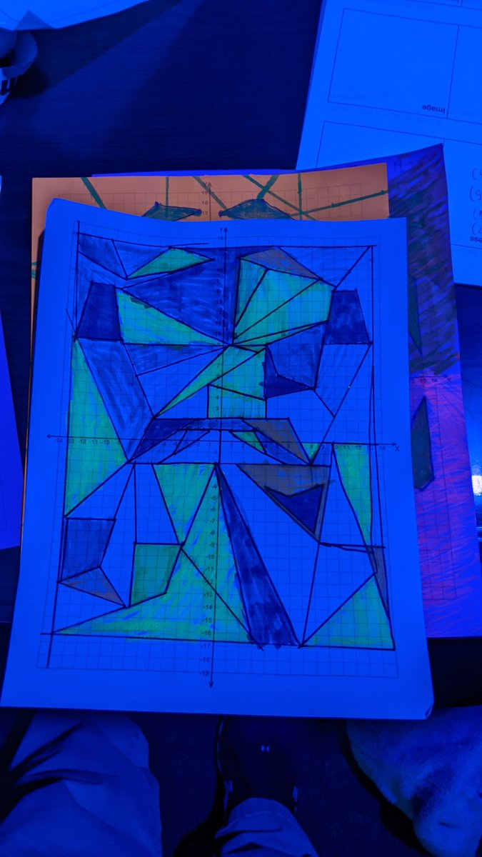 MrUllrich's tweet image. Day 2 of transformations with #GlowMath!  Super proud of the amazing work seen from students! #HawkWayEveryDay