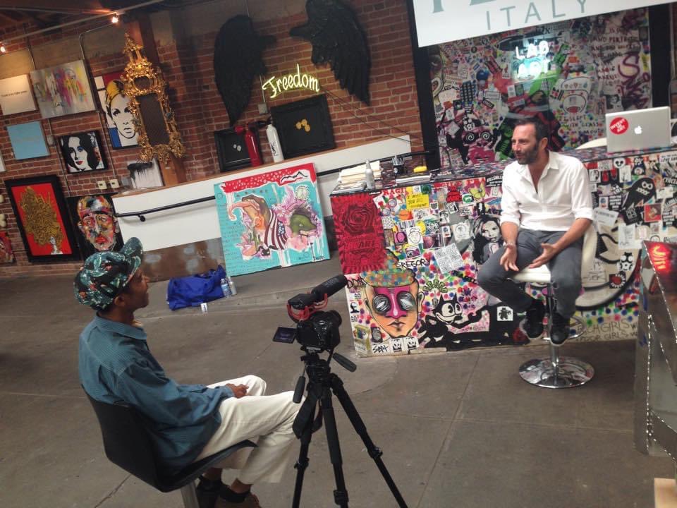 ArtAboveReality's tweet photo. #FlashbackFriday.. interviewing my guy Islander who was the director of #LabArt LA, the street art space that helped to propel to genre. Everyone wanted to show here. I met (and still work with) some great artists from this era. Dope to see who’s still killing it! 🖼 https://t.co/2vtqi9tkjS