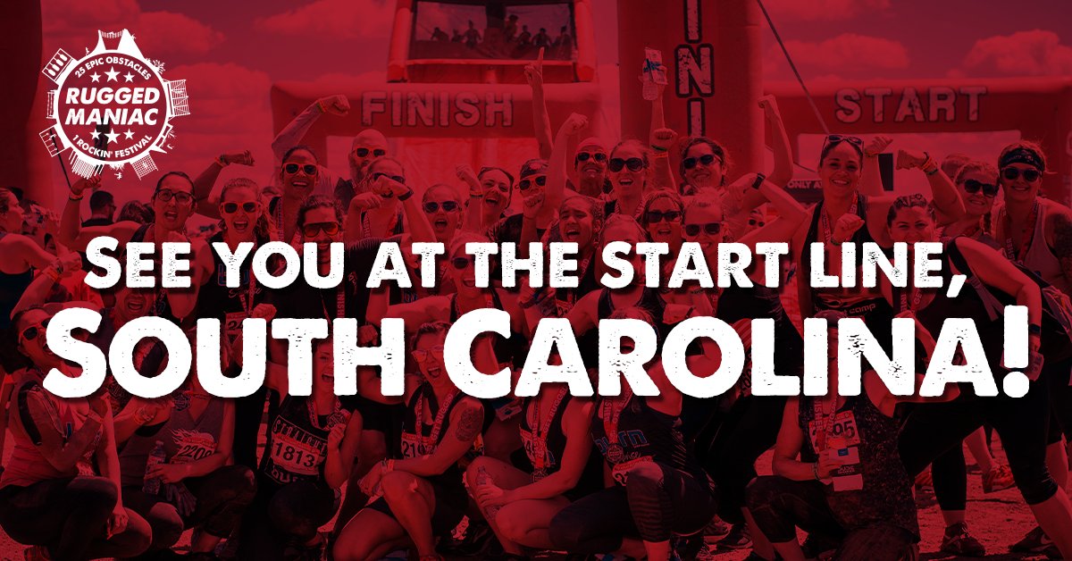 Tomorrow is the big day, Maniacs! We're kicking off the 2022 Rugged Maniac season in South Carolina. 🎉 Drop us a comment if we'll see you there! 

Still need to find your event? Check out the lineup here: ruggedmaniac.com/events

#RuggedManiac #GetRugged