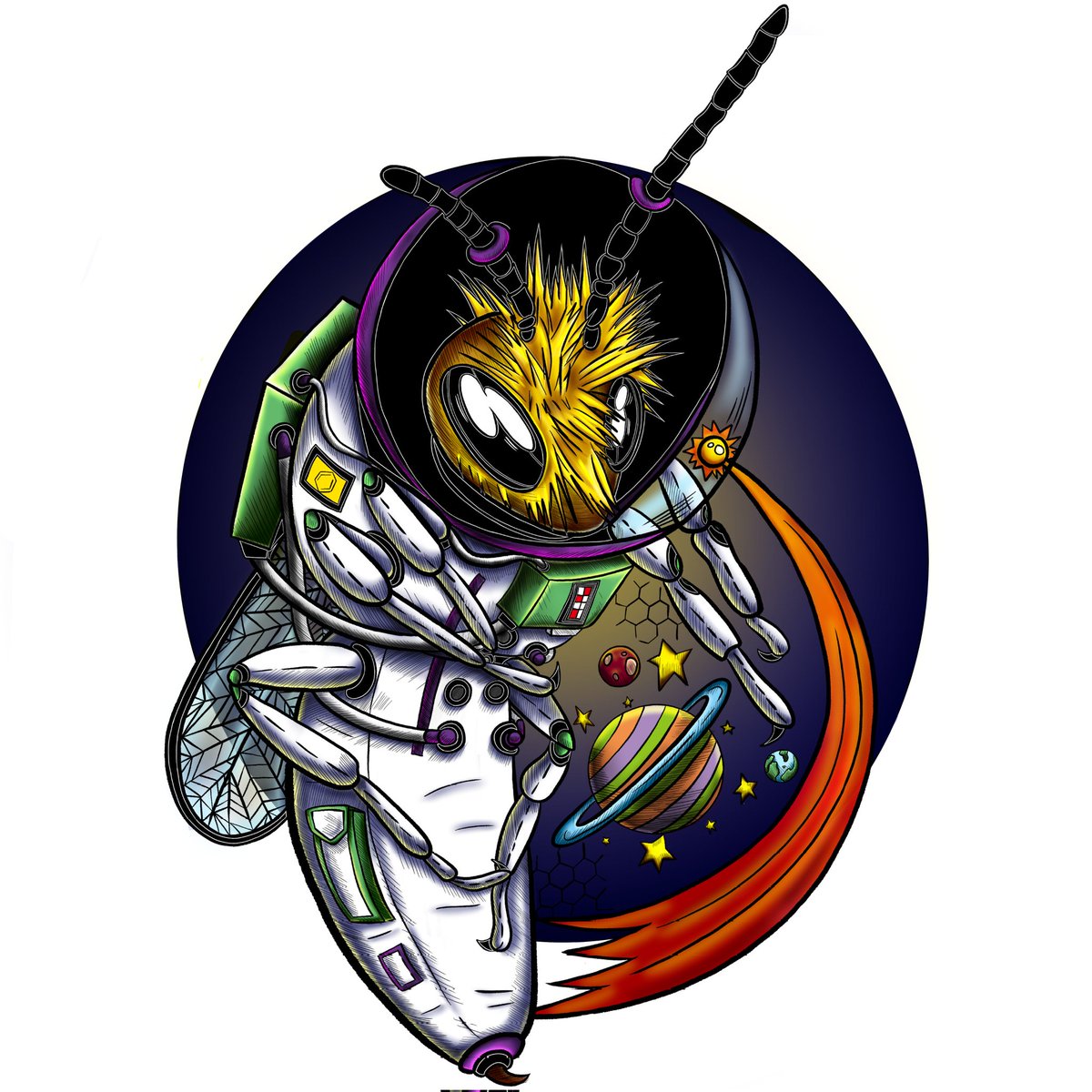 pradokass65's tweet photo. Este es una  comisión de hace unos meses, se llama buzz lightyear, espero que le den mucho amor..👩‍🚀🐝
#artist #arte #art #delineado #abejas #astronuat #austronauta #buslightyear #beeyotchfanart #Space #espacioexterior #trajedeaustronauta #artedigital #digitalart #ilustration https://t.co/qWGNKeUs5d