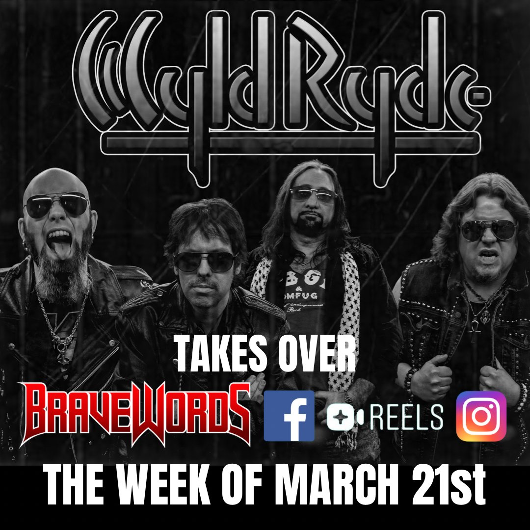 WYLD RYDE will be taking over the BraveWords Facebook and Instagram Reels from 3/21-25 to take you Inside The Studio as the recorded their new EP “Gasoline Alley”.

#hardrock #heavymetal #gasolinealley #newmusic #wyldryde