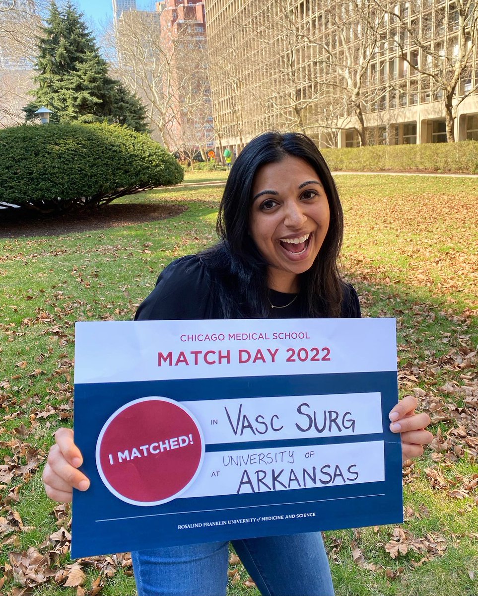 I’m going to be a Vascular Surgeon!!!! 

So thrilled to be joining the @UAMS_Vascular family! There are not enough words to express how grateful I am for this opportunity. Thanks to my family, friends, and mentors- I would not be here without your support!! #VascMatch #Match2022