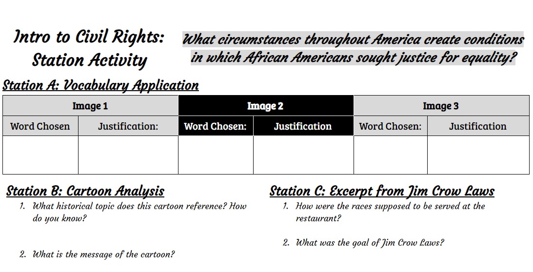 JillWebs's tweet photo. A5: Another favorite of mine that I've used 7-12 is dividing content and tasks into stations. An idea from @CoachTyUnrau &amp; @KDoubleU13 is for Ss to check in w/ me for immediate feedback at certain stations. Folder for Civil Rights Stations>> https://t.co/yuimrfPt1U
#ksedchat https://t.co/XXyApFs46Q