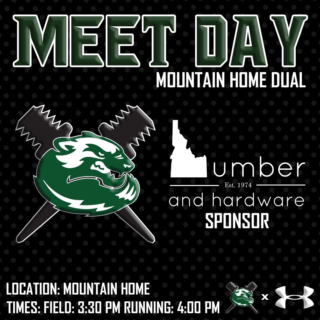 WoodRiverTrack's tweet photo. Let’s Goooo!!!! Thank you to Idaho Lumber for sponsoring this meet!!! #MtnTough #WRTF https://t.co/0tXh760Vqh
