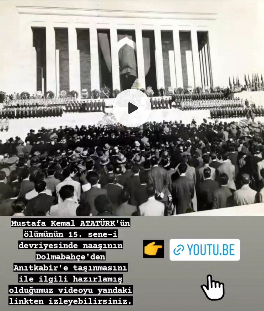 Atamızın naaşının Dolmabahçe'den Anıtkabir'e taşınması nasıl gerçekleşti? Naaşını en son kimler gördü? Aşağıdaki linkten tüm hikayeyi dinleyebilirsiniz.
👇
 youtu.be/F38_clnm0qM
#18Mart1915 #MustafaKamalAtaturk