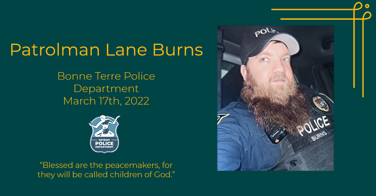 Detroit Police News on Twitter "Patrolman Lane Burns was tragically