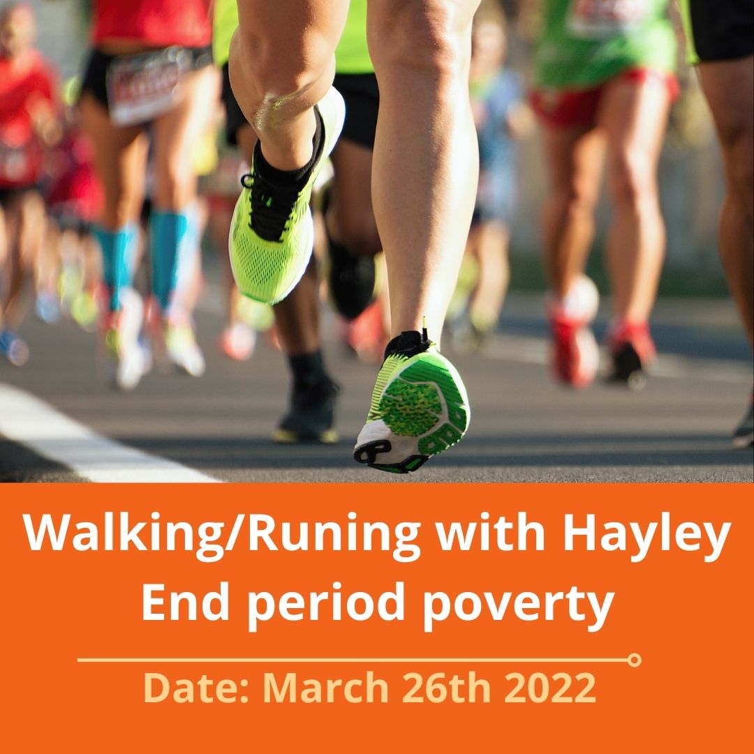 Join Hayley Deaner and her team as the embark on a walking/running exercise to raise fund to end period poverty
Date:March 26th

Venue:Victoria park (East London)

Here is there fundraiser link 

givey.com/helptofightper…

#periodmovement #period #periodpoverty #Charity