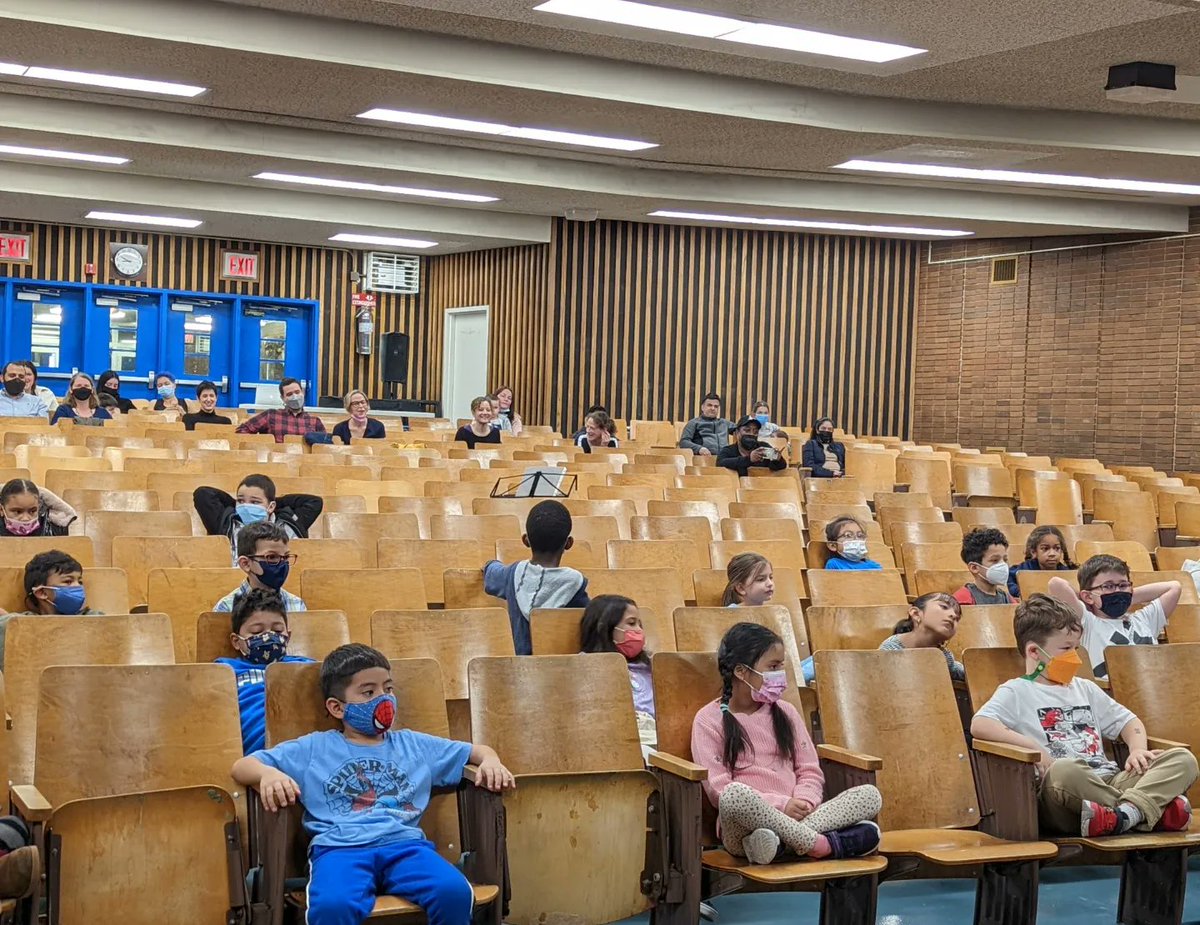 PS368Family's tweet photo. Big changes began today at our Sing Along; families are back in person! Each week, a different grade will be leading Sing Along, and families of those students are invited to come in and join.  Please check the Sing Along schedule that was sent out via Jupiter. #ps368 @NYCSchools https://t.co/PgoPMAOuuE