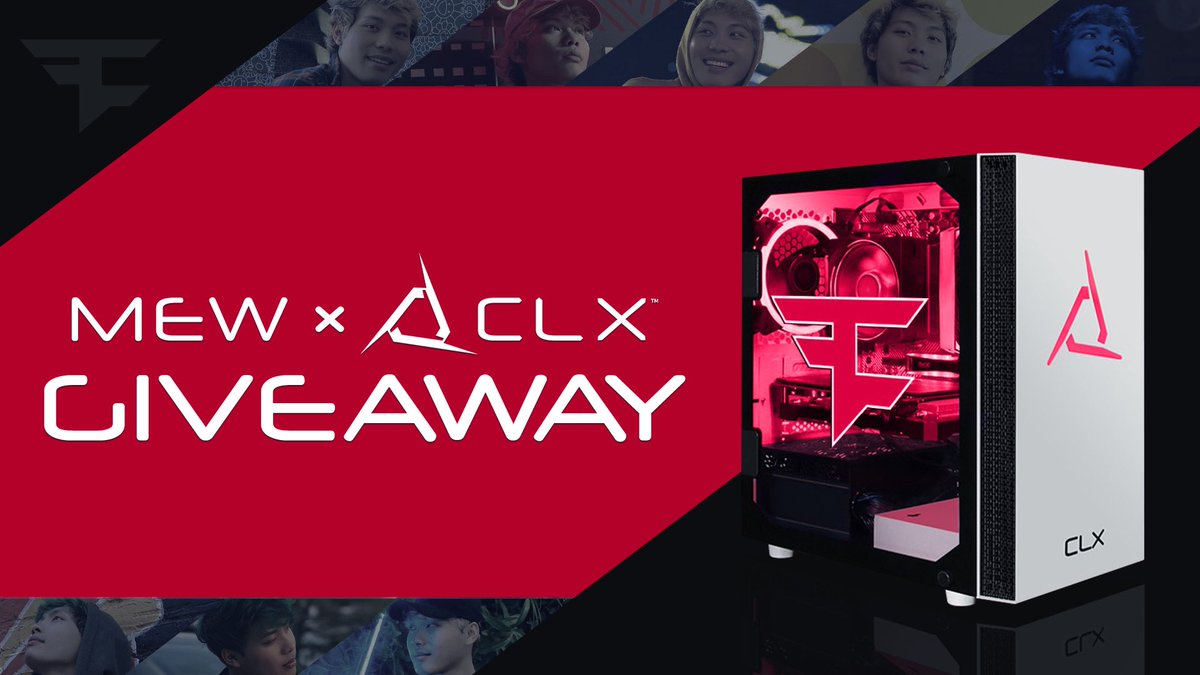 CLXGaming's tweet photo. 🚨PC GIVEAWAY🚨

‼️LAST CHANCE TO ENTER‼️

Today is the last day to enter our giveaway with @FaZeMew ! 

🔵LIKE
🟣RETWEET
⚪️ TAG a friend 

Enter to win here:
https://t.co/P86fyQGYaq

#CLXGaming #evokethegods #FaZeMewXCLX https://t.co/c6E6lOqfoL
