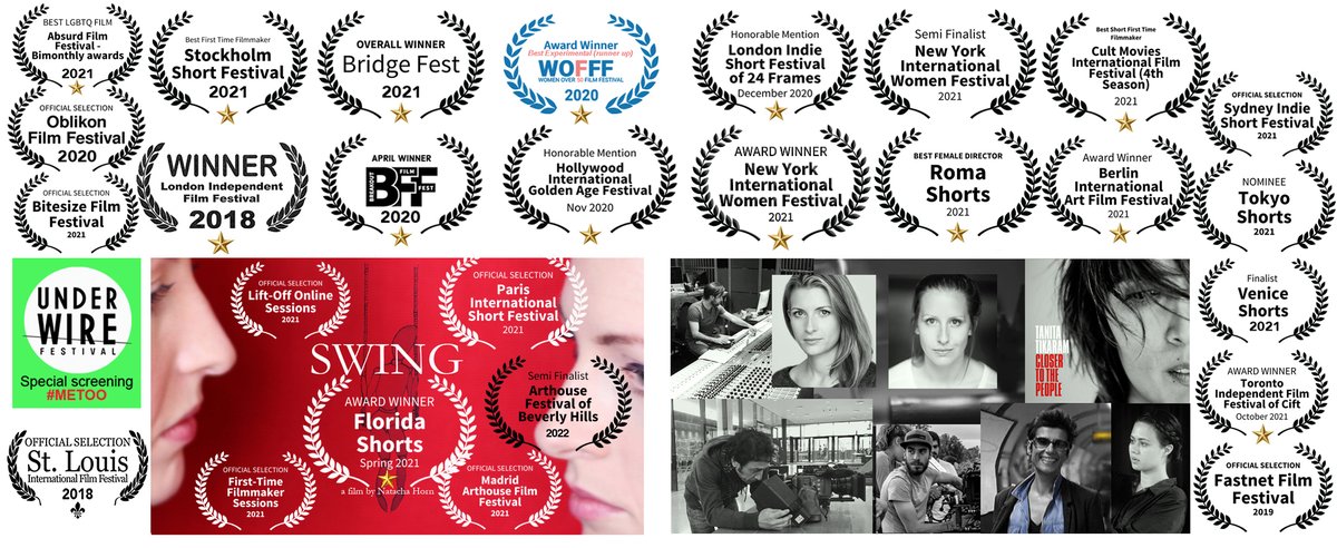 What an amazing journey Swing is having! Thank you again to all of you who supported this project. We are going true challenging times and it is not finished but let's continue to make great films and creative projects. Love N++ 🎥🎥🎥 #swingshortfilm #bynatachahorn @NatachaHorn