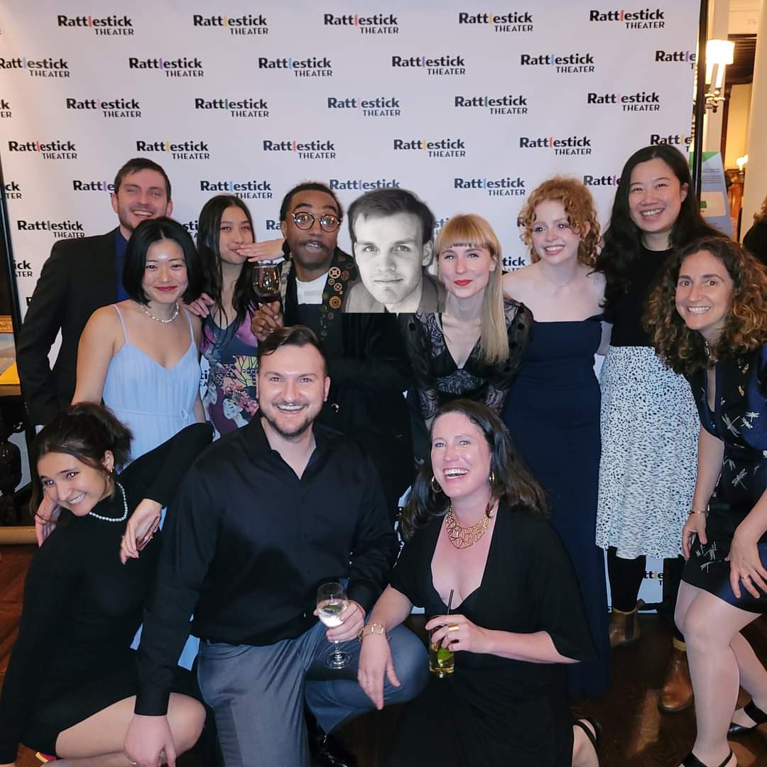 Rattlestick staff at the much-anticipated benefit on Monday! 🥳🥂 This small but mighty team, worked hard to put together the benefit reading of Terrence McNally's Unusual Acts of Devotion. Read all about the Artistic Home Campaign here - rattlestick.org/capital-campai…