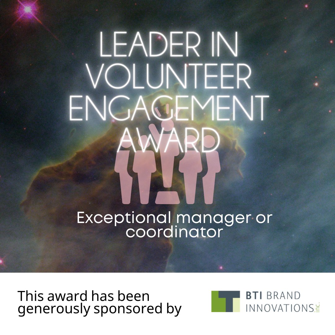 Volunteer leaders are the movers and shakers at organizations who make volunteer engagement a success. If you know a special volunteer leader or staff that deserves to be recognized, submit their name for the V-Oscars. Thank you <a href="/BTIcreative/">BTI BrandInnovations</a> for generously sponsoring this award