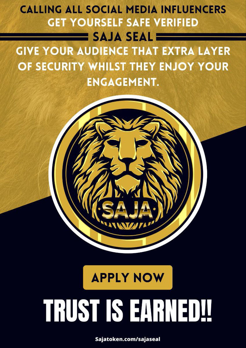 LionManeKing's tweet photo. #Utility is the #future of #crypto. 
#Saja $SJA https://t.co/gz5c2n1y6V 
#SajaSeal @saja_token https://t.co/7MgohTUuYi