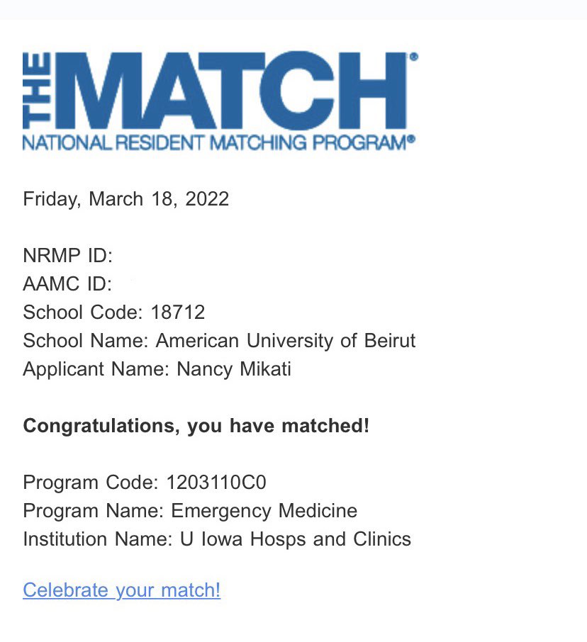 Matched into my dream specialty! I’m going to be an Emergency Medicine physician in 3 years!!!! 🥳

 <a href="/Iowa_EM/">University of Iowa Emergency Medicine</a> #Match2022 #EMMatch