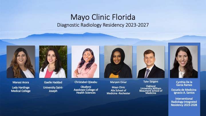 Welcome to @MayoClinic in Florida! We're pleased to introduce our newest #RadResidents and look forward to working and learning together. Congratulations and welcome to all! #Match2022 #MayoClinicFL