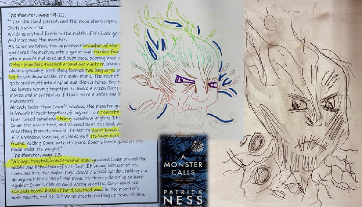gorse_ruth's tweet photo. Our Year 8 students are reading the fabulous book ‘A Monster Calls’ by @PatrickNess5 and have been inspired to create their own ‘monsters’ in art today. Their creativity is amazing! #groupreading #readingmatters #literacy #amonstercalls https://t.co/121AJI1rRW