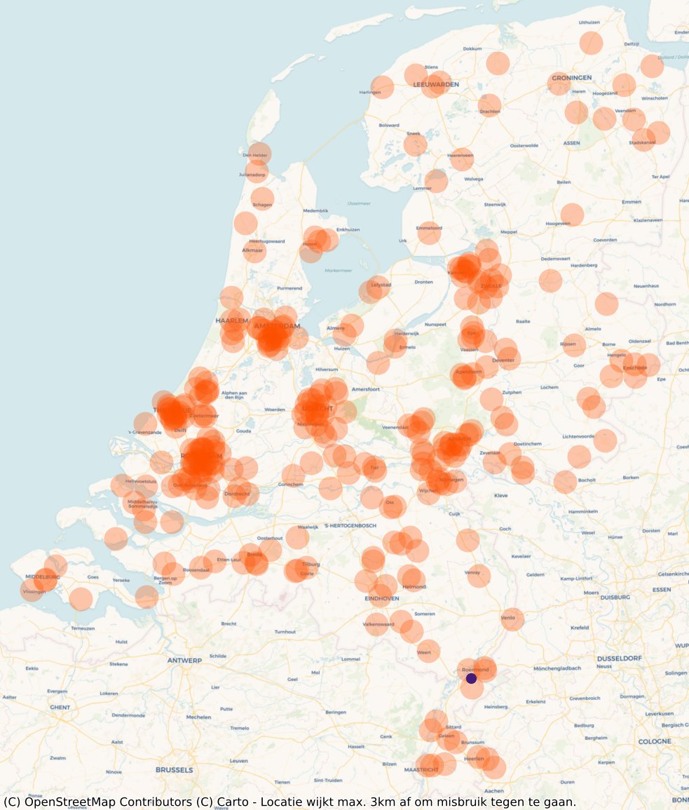 VaccinAlert's tweet photo. Op dit moment (18 March, 16:03) zijn er 1 van totaal 319 vaccinatielocaties open in Roermond (Booster/herhaal prikken moderna over). https://t.co/yQx9hzhiVP