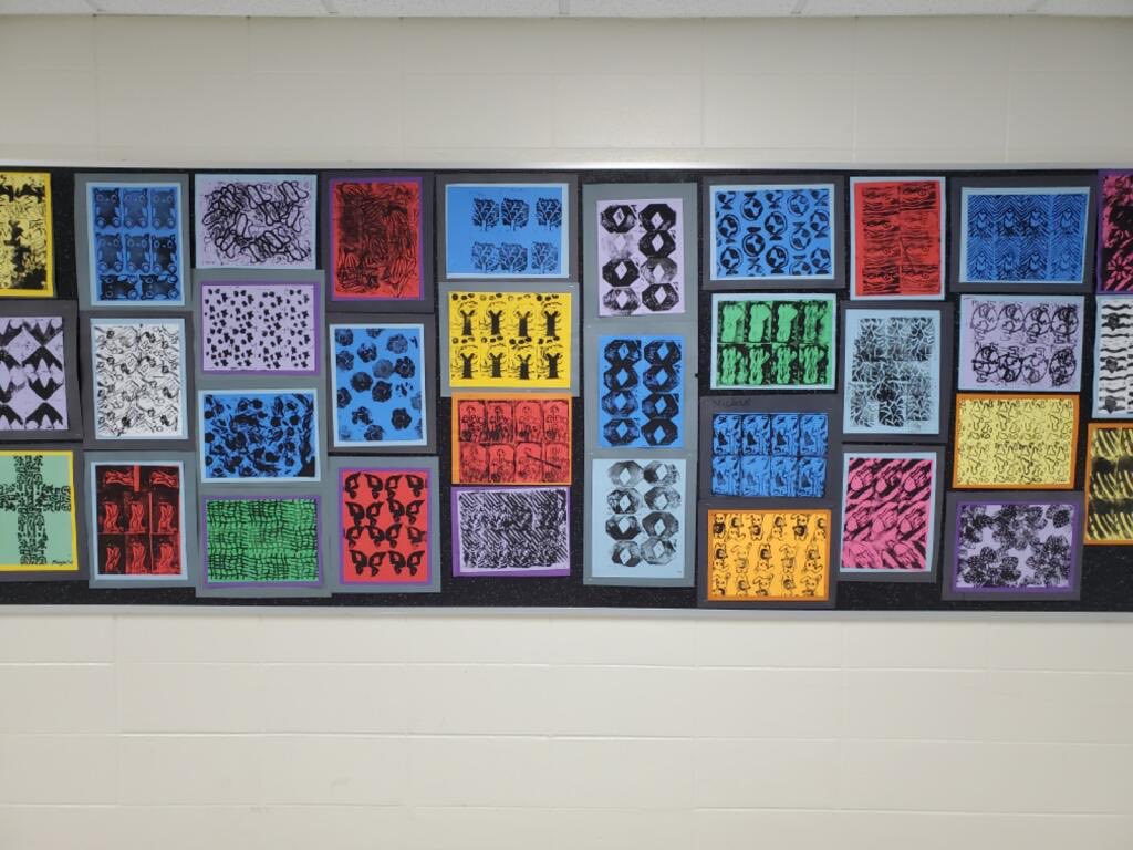 ms_todorovich's tweet photo. Wishing you all a wonderful Spring Break! Fantastic prints by Chippewa Art Students #62learns #62art https://t.co/gp72rA2SSX