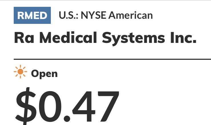 WhaleFUD's tweet image. Sold my $MULN, $CEI, $TISI, $STNE, $PIK, $LABU, $APPH and bought more $RMED here at $0.47

Next week is earnings. It will show cash value over 100% up from current price, its insane!

LFG $3+ in to time 💎🚀

____________________________________
@cctip_com airdrop 10 BUSD 99999